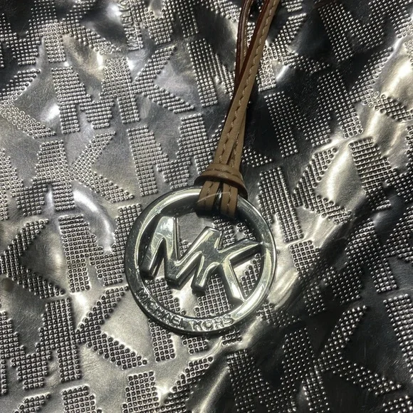 Michael Kors Metallic Mirror PVC and Leather Tote - Picture 2 of 7